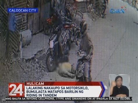 Oras Lalaking Nakaupo Sa Motorsiklo Bumulagta Matapos Barilin Ng