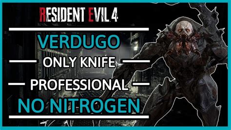 Resident Evil Remake Verdugo Knife Only No Nitrogen In Professional