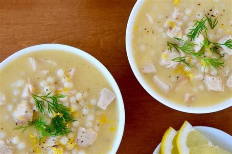 Chicken Lemon Soup With Israeli Couscous Flip Flop Foodies