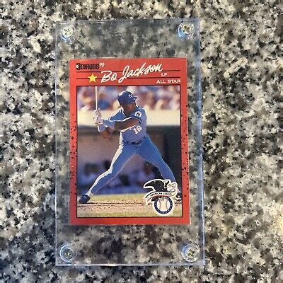 Rare Bo Jackson Error Donruss All Star Tm After Amer League Ebay