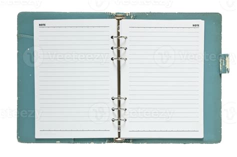 Old Notebook Open Isolated With Clipping Path For Mockup 24171577 Png