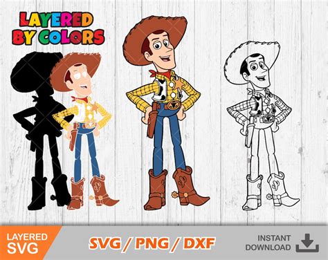 Woody Svg Clipart, Toy Story Svg Cut Files for Cricut / Silhouette, Png ...