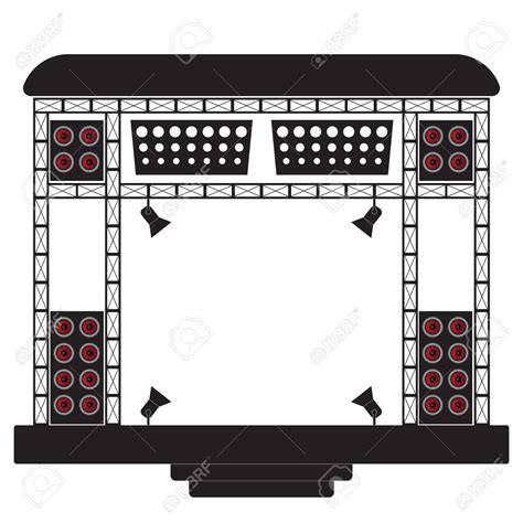 concert stage clipart   cliparts  images  clipground