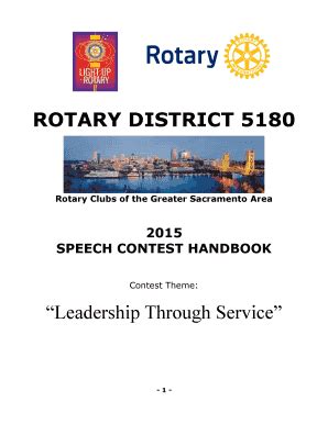 Fillable Online Rotary District Leadership Through Service Net