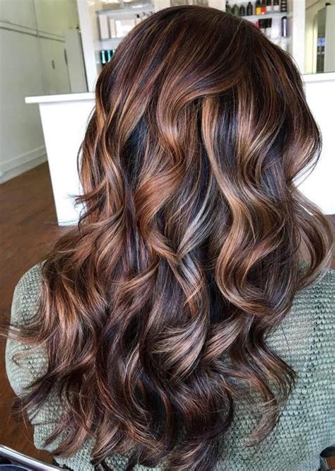 Dark Brown Hair With Blonde Highlights Dark Auburn Hair Highlights