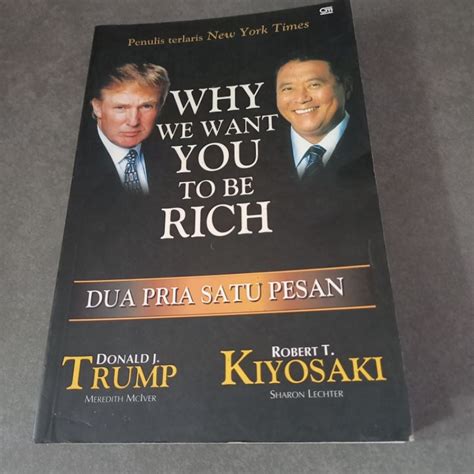 Why We Want You To Be Rich Book Donald Trump Robert Kiyosaki Shopee