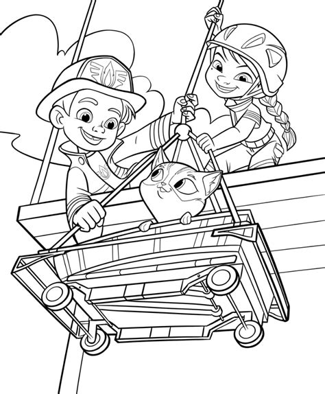 Firebuds Coloring Pages Coloring Home