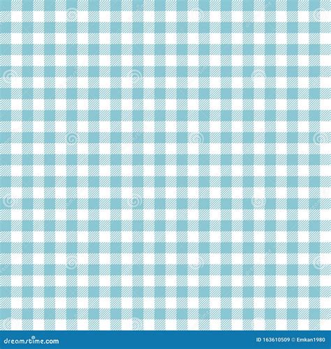 Blue Gingham Seamless Pattern Stock Illustration Illustration Of