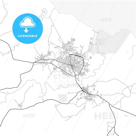 Vector PDF map of Chitré, Panama - HEBSTREITS