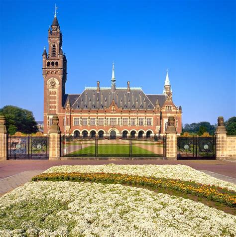 United Nations Peace Palace in the Hague, Holland Stock Image - Image ...