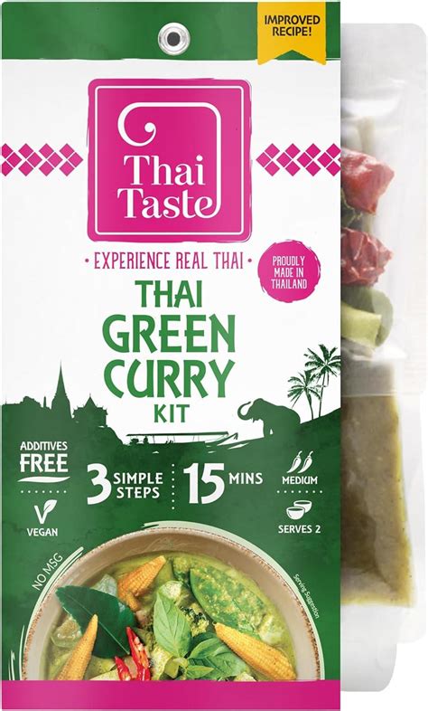 Thai Taste Easy Real Thai Green Curry Meal Kit G Pack Of