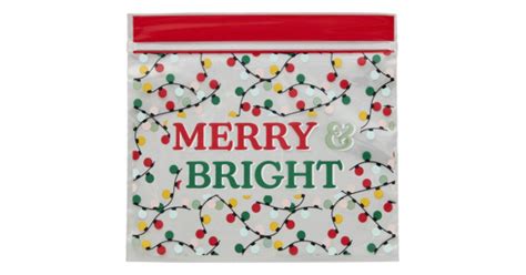 Pack de 20 Bolsas Herméticas para Dulces Merry Bright Navidad Wilton