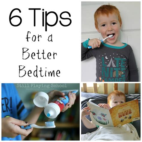 Six Tips for a Better Bedtime | Still Playing School