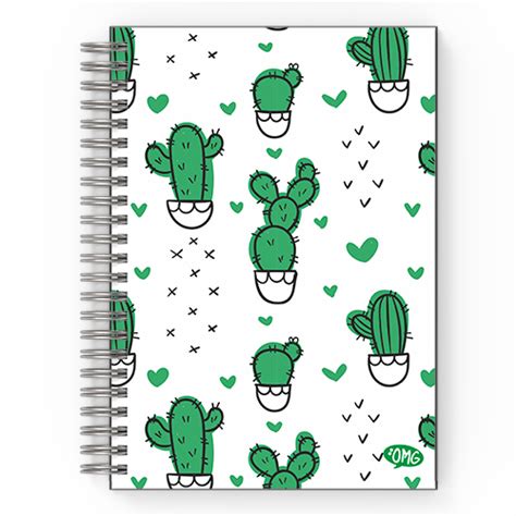 Caderno Cactus Rich Laser Papelaria De Paula