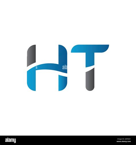 Letter Ht Logo Design Vector Template Initial Linked Letter Ht Vector