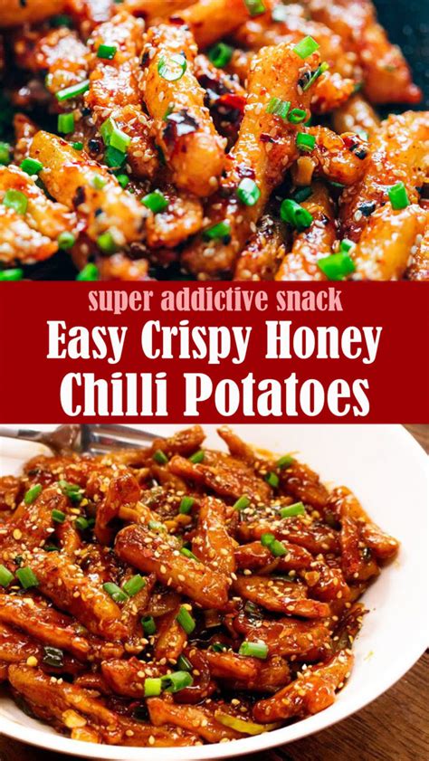 Easy Crispy Honey Chilli Potatoes Reserveamana