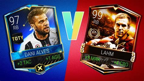 Dani Alves Toty Vs Lahm Eoe Fifa Mobile Romania Youtube