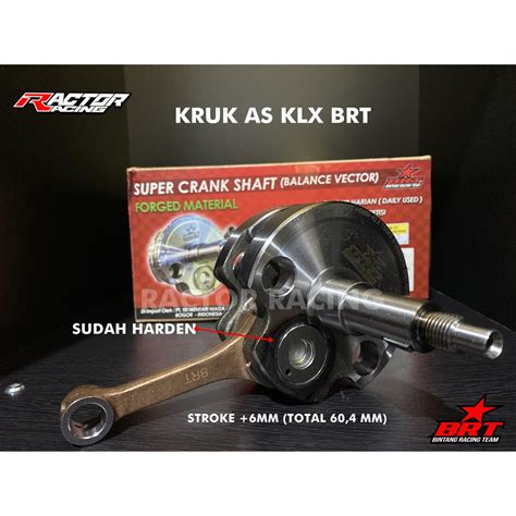 Jual SUPER CRANKSHAFT KRUK AS BRT KLX STROKE 6 MM TOTAL LANGKAH 60 40