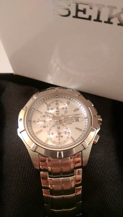 Seiko Coutura – men's wristwatch – chronograph / alarm – - Catawiki