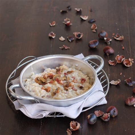 Risotto Castagne Funghi E Pancetta Ricetta Primo Con Castagne