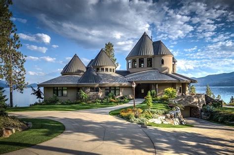 Dream House Magnificent Idaho Lakefront Estate 23 Photos Suburban Men