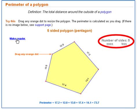 Hexagon Area Formula