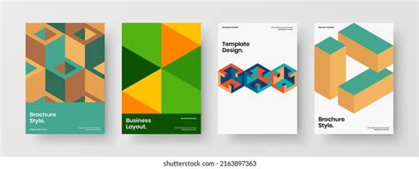 Amazing Pamphlet Design Vector Layout Collection Stock Vector (Royalty ...