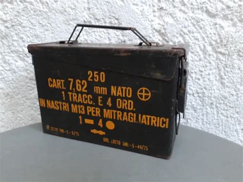 CAISSE BOITE MILITAIRE Nato Cartouches Munitions EUR 25 00 PicClick FR