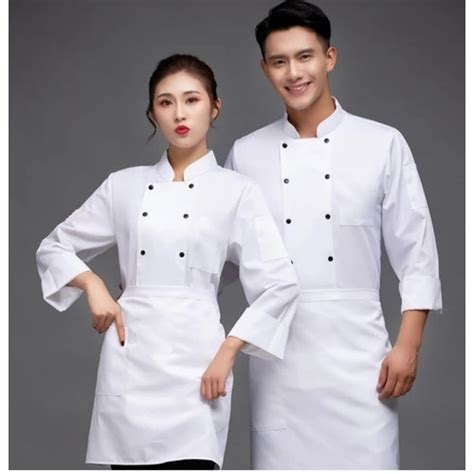 Jual Baju Koki Baju Chef Seragam Koki Seragam Chef Kemeja Koki Pria