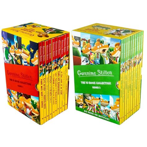 Geronimo Stilton Series 1 And Series 2 20 Books Collection Box Set