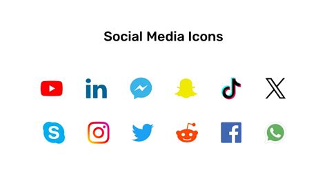 Free Social Media Icons for PowerPoint & Google Slides