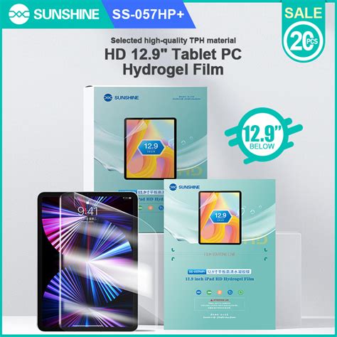 SUNSHINE SS 057HP 12 9 Inch HD Hydrogel Film For 12 9 Inch Tablet