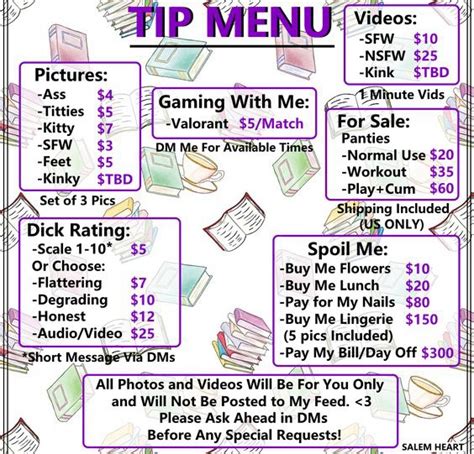 Onlyfans Menu Ideas Examples With Free Templates Rare X Network