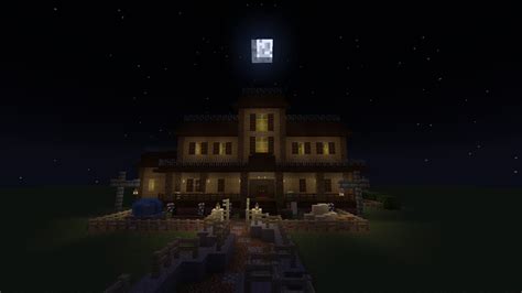 The Gloomy Manor Minecraft Build Luigis Mansion Dark Moon Youtube