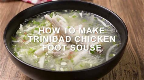 Trinidad Chicken Foot Souse Recipe For Chicken Foot Souse Trini Style Classic Bakes Youtube