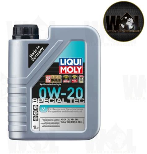 Liqui Moly W C Volvo Synthetic Engine Oil L Special Tec Vcc Rbs