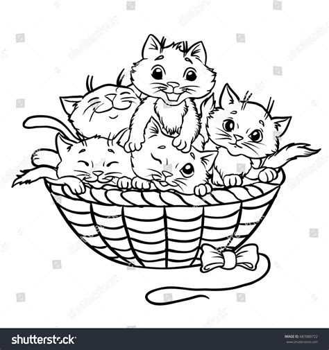 Раскраски котятки