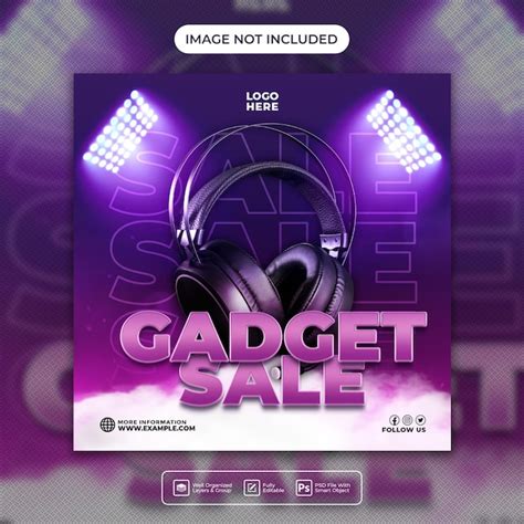 Premium PSD Gadget Sale Social Media Post Template