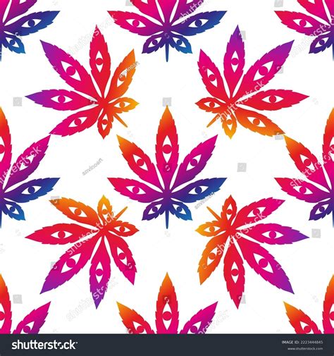 Cannabis Marijuana Vector Illustration Leaf Weed Stock Vector (Royalty ...