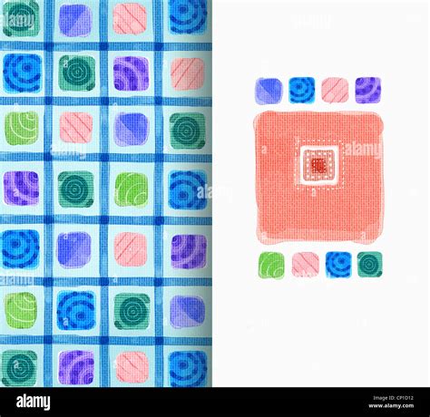 Colorful square pattern Stock Photo - Alamy