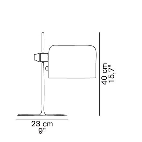 Oluce Coupé lampada da tavolo led Bianco