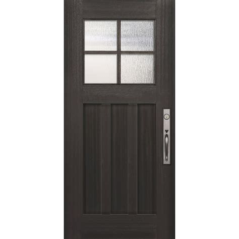 Eswda X Exterior Mahogany In X In Craftsman Lite Sdl Panel