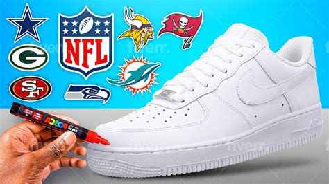 Customizing Shoes 👟🎨 Nfl Edition Youtube