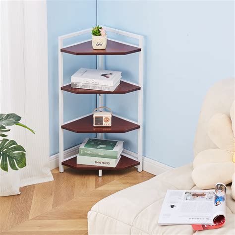 Snapklik Cplxroc Corner Shelf 4 Tier Display Shelves Wood