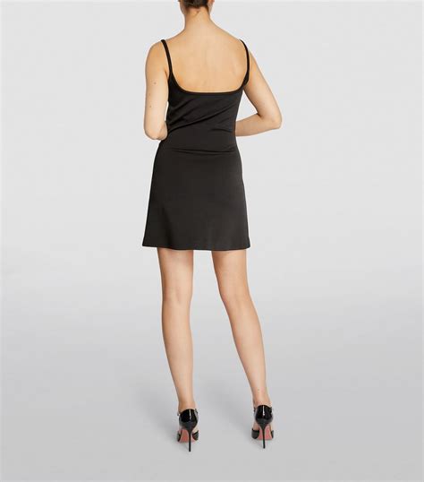 MACH MACH Black Cut Out Mini Dress Harrods UK