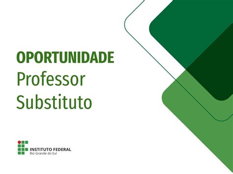 IFRS abre seleção para professor substituto Instituto Federal do Rio