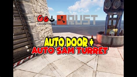 Rust Electricity Tutorial Automatic Garage Door And Sam Turret Youtube