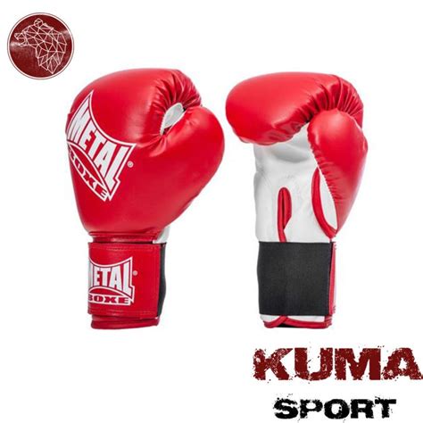 Gant Initiation Rouge Metal Boxe Kuma Sport