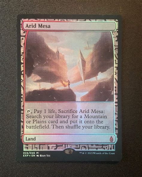 Arid Mesa Foil Mtg Proxy Zendikar Expeditions Proxy Mtg