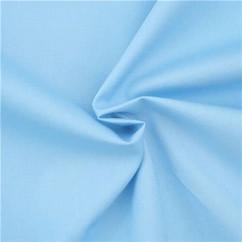 Solid Cornflower Blue Stretch Poplin Fabric By Robert Kaufman Modes U